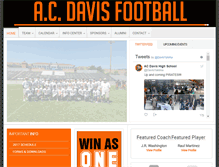 Tablet Screenshot of davisfootball.com